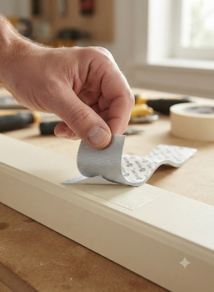 Velcro Industrial Strength Heavy Duty Stick on Tape White 3 Meter X 1 Inch - Hold Up to 4.5Kg - Image 3