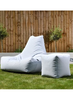 Extreme Lounging Extreme Lounging® - Original B-Box Pouf - Made in UK - Premium Quality Double Stitched Ottoman - UV Protected & Waterproof Stool, Ideal for Indoor & Outdoor Use - 40x40x40cm - Lime  - Image 4