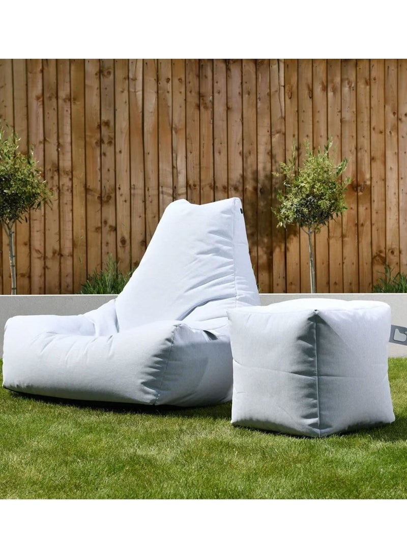 Extreme Lounging Extreme Lounging® - Original B-Box Pouf - Made in UK - Premium Quality Double Stitched Ottoman - UV Protected & Waterproof Stool, Ideal for Indoor & Outdoor Use - 40x40x40cm - Lime  - Image 4