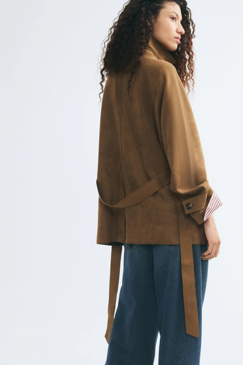 H&M  Short tie-belt coat for Women | Best Price UAE