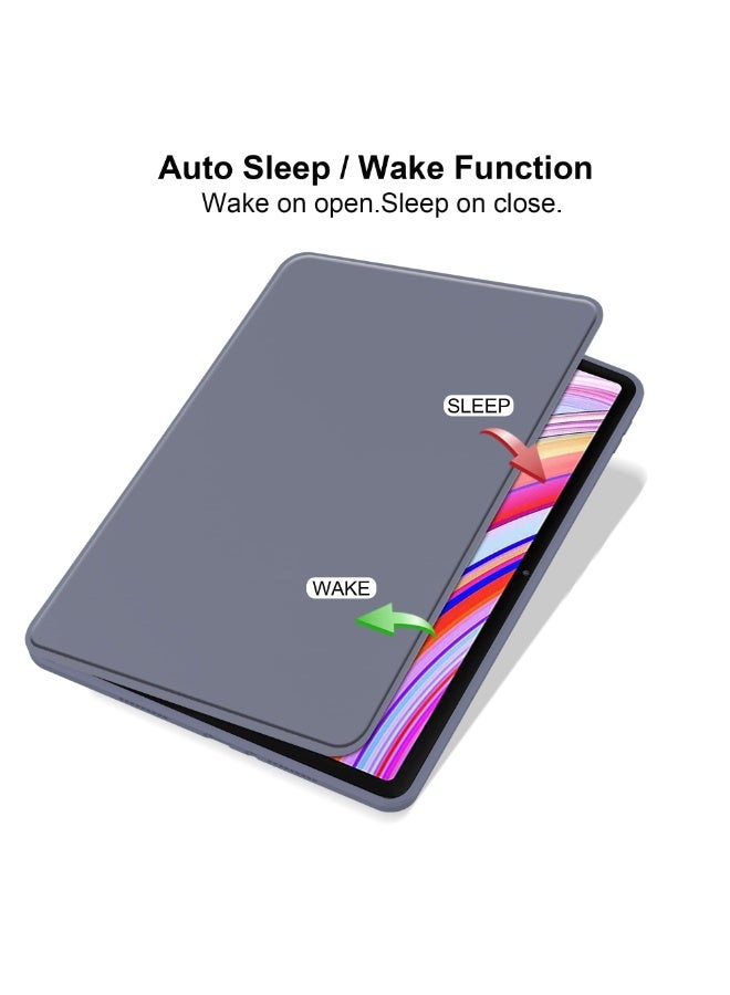 إغرين99 for [Redmi Pad Pro 12.1-Inch / Pad 2 Pro 12.1-Inch] [Xiaomi POCO Pad 12.1-Inch] غطاء القضية,حالة حماية اللوح,تصميم دوران أكريليك 360 درجة,إيقاظ / نوم تلقائي,جلد ناعم,أرجواني - Image 2