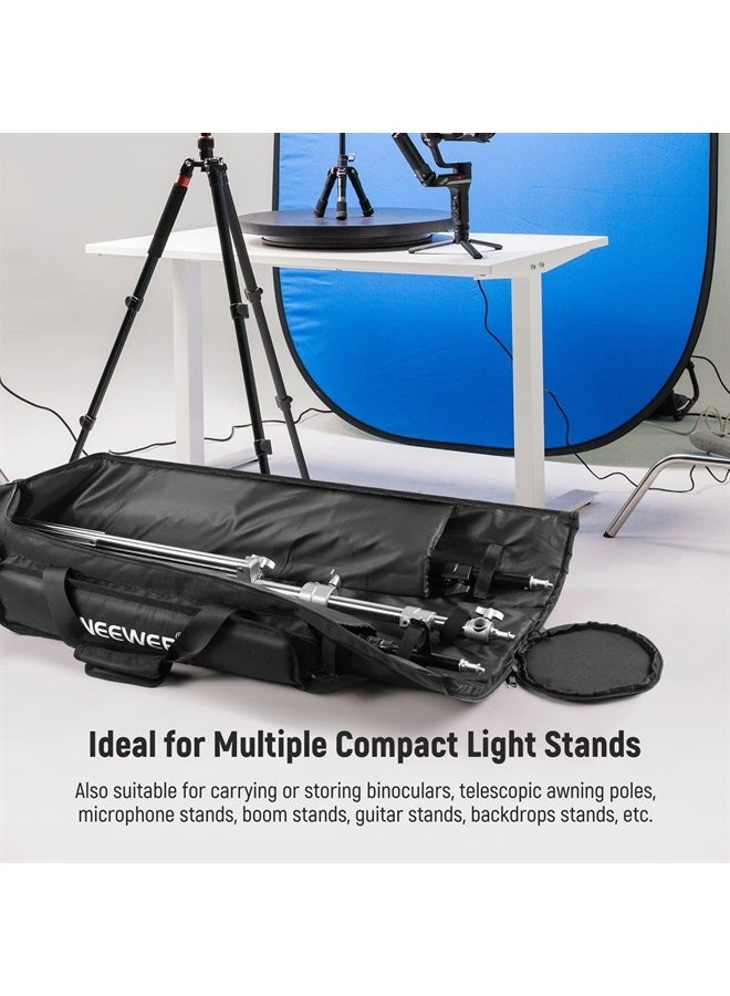 Neewer 47"/1.2m Tripod Carrying Case, Heavy Duty Waterproof Nylon Bag with Handles & Shoulder Straps, Compact Case with Full Length Zippered Closure, External Pocket for Light Stand/Boom Stand/Tripod - Image 3