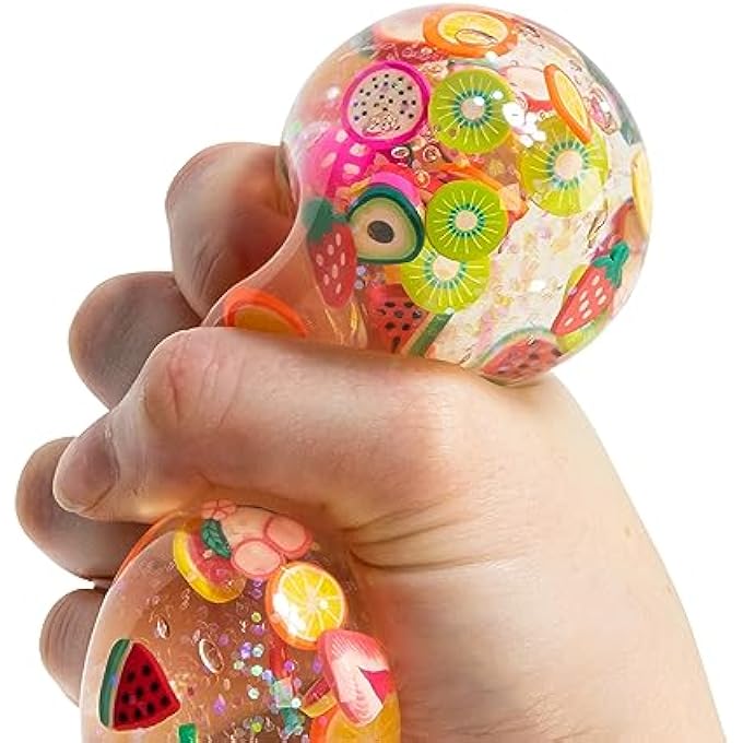 Tobar SCRUNCHEMS TUTTI FRUTTI STRESS SQUISH BALL Toy - Image 2