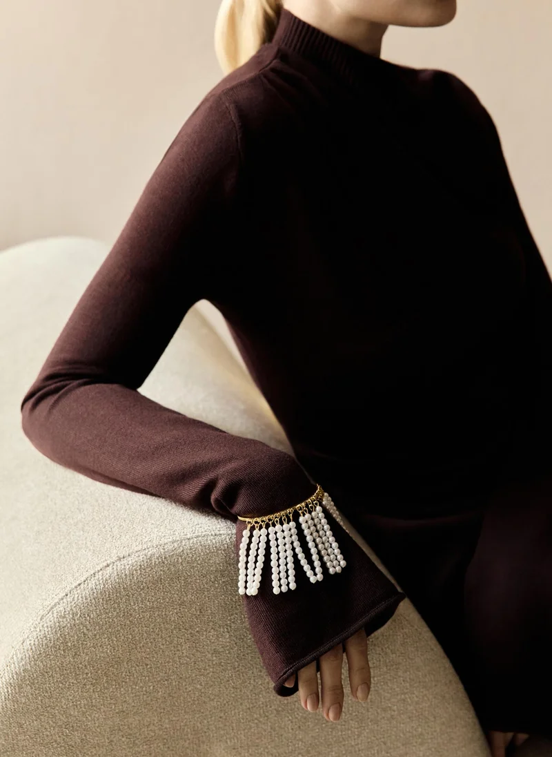 Lichi  Slim bracelet with fringe of beads for Women | Best Price UAE