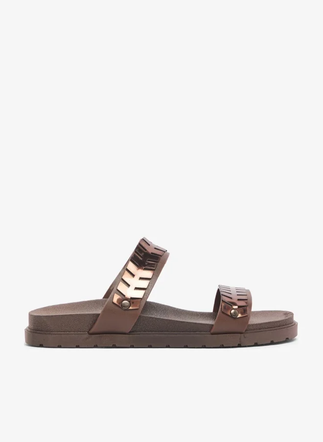 Spot-On Strap Detail Embellished Sandals