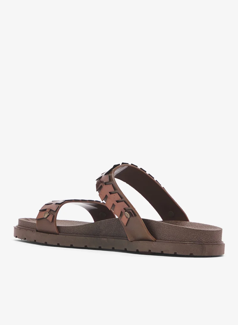 Spot-On Strap Detail Embellished Sandals