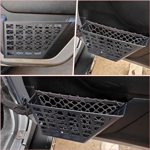 Z8 Metal Front Door Pockets for 2007-2018 Jeep Wrangler JK JKU 2/4 Storage Stainless Steel Door Side Insert Organizer - Image 5