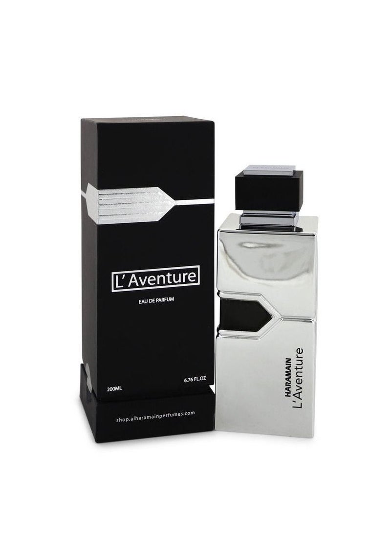 Al Haramain Haramain L’Aventure Eau de Parfum 200ml | Long-Lasting Unisex Perfume | Fresh Citrus, Jasmine & Woody Scent - Image 1