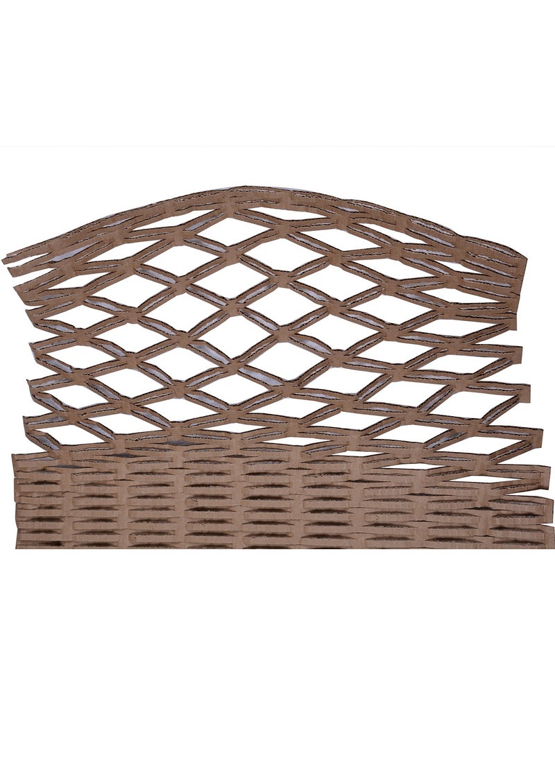 PACK CRAFT - Cut Paper Shred Filler Shredded Carton Wrap Paper For Gift Box, Gift Basket Bag Filler Grass Cushion Stuffing For Gifts, Grocery, & Perfumes Holiday Packaging Wrapping Carton Mesh Packing Supplier Paper Filler Honeycomb Cardboard Sheets Filler 3 Ply (1 Box = 50 Cm X 20 Meters (Sheet Length Variable 1.8 to 2 Meters, Total Sheets 10 To 11 Pcs) Honeycomb Carton Sheets Honeycomb Wrap - Image 1