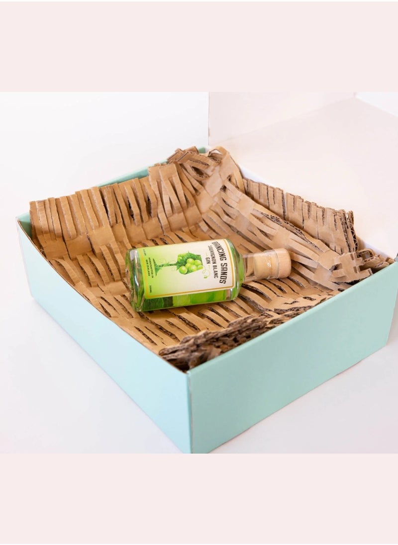 PACK CRAFT - Cut Paper Shred Filler Shredded Carton Wrap Paper For Gift Box, Gift Basket Bag Filler Grass Cushion Stuffing For Gifts, Grocery, & Perfumes Holiday Packaging Wrapping Carton Mesh Packing Supplier Paper Filler Honeycomb Cardboard Sheets Filler 3 Ply (1 Box = 50 Cm X 20 Meters (Sheet Length Variable 1.8 to 2 Meters, Total Sheets 10 To 11 Pcs) Honeycomb Carton Sheets Honeycomb Wrap - Image 1