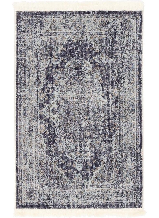 Unique Loom سجادة منطقة مجموعة باراكو (2' 2" × 3' 1" مستطيل رمادي دخاني بني) - Image 5