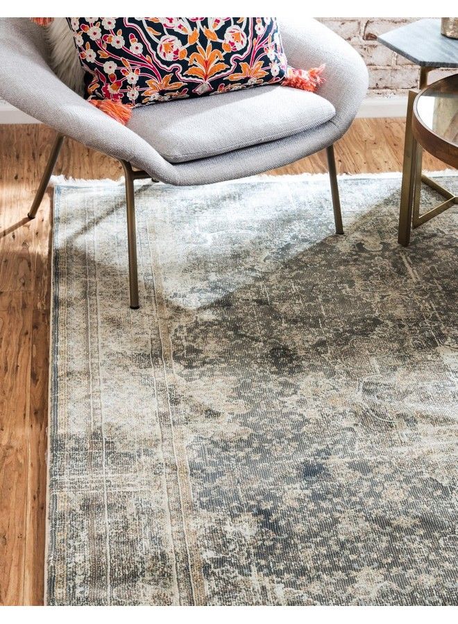 Unique Loom سجادة منطقة مجموعة باراكو (2' 2" × 3' 1" مستطيل رمادي دخاني بني) - Image 3