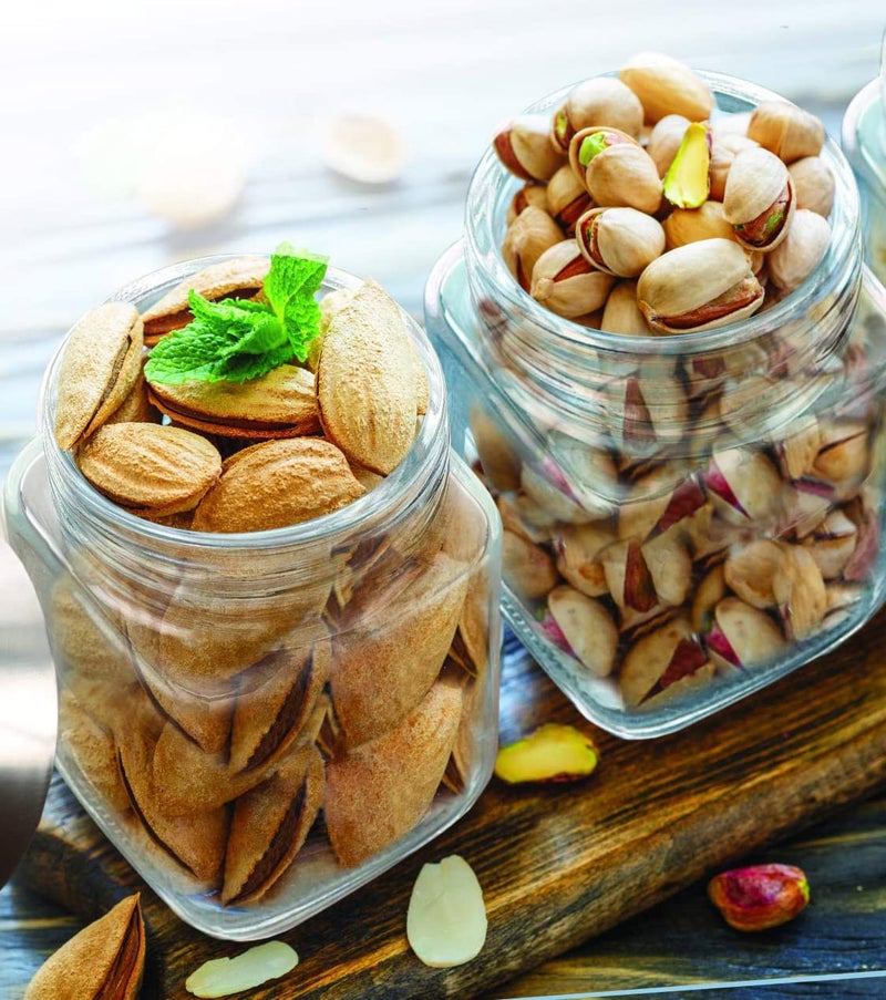 Vency Piramal Glass Cubical Square 600ml Transparent Glass Jars & Containers for Kitchen, Snacks, Masala, Jams, Pickles, Cookies, Dry Fruits, Coffee Storage with Black Plastic Lid (600ml, Set Of 6) - Image 3