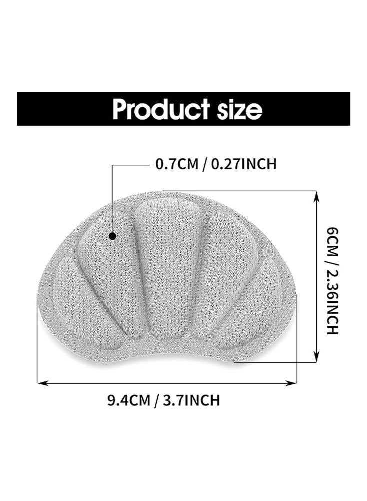 JUE FISH 3 Pairs Heel Cushion Pads for Big Loose Shoes, Self-Adhesive Back of Heel Cushion Inserts, Filler Improved Shoe Fit and Comfort for Sports and Casual Shoes - Image 2