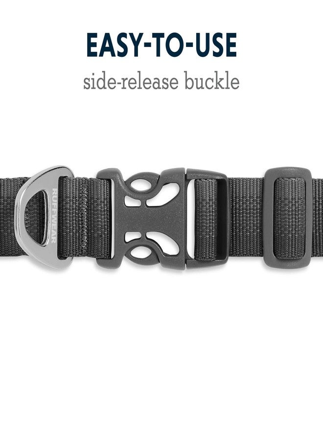 Ruffwear, Front Range Dog Collar, Adjustable Tubelok Webbing, Lightweight, Side Release Buckle, Aluminum V-Ring, Durable for Everyday Use, Twilight Grey, 14"-20" - Image 4