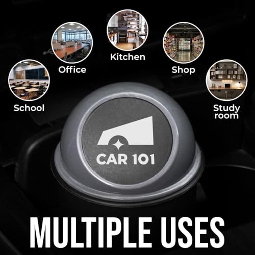 CAR101 Car Dustbin | Plastic Car Dust Bins | Dustbin for CarCar Accessories | Mini Car Trash Can with Lid for Cup Holder |Car Trash Can| Portable Car Trash Box - Matte Black & Nardo Grey - Image 5