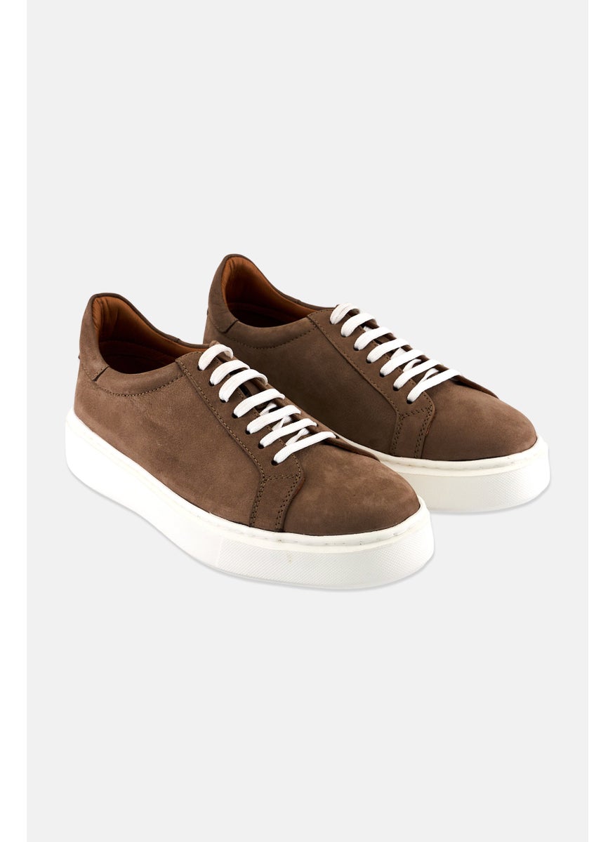 Algspar Men Lace Up Casual Shoes, Brown  - Image 1