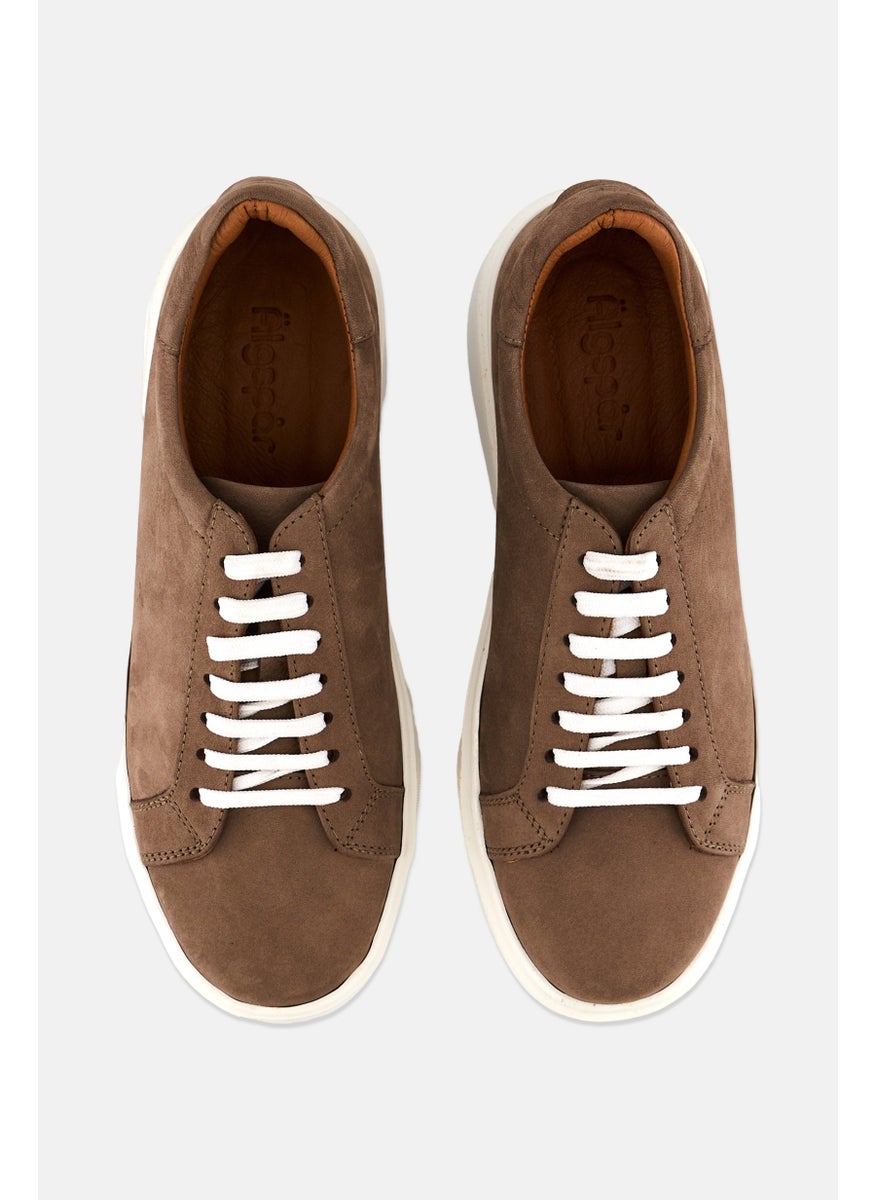 Algspar Men Lace Up Casual Shoes, Brown  - Image 3