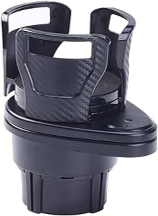 2 in 1 Multifunctional Double Cup Holder Car Cup Holder with Adjustable Base 1 Piece