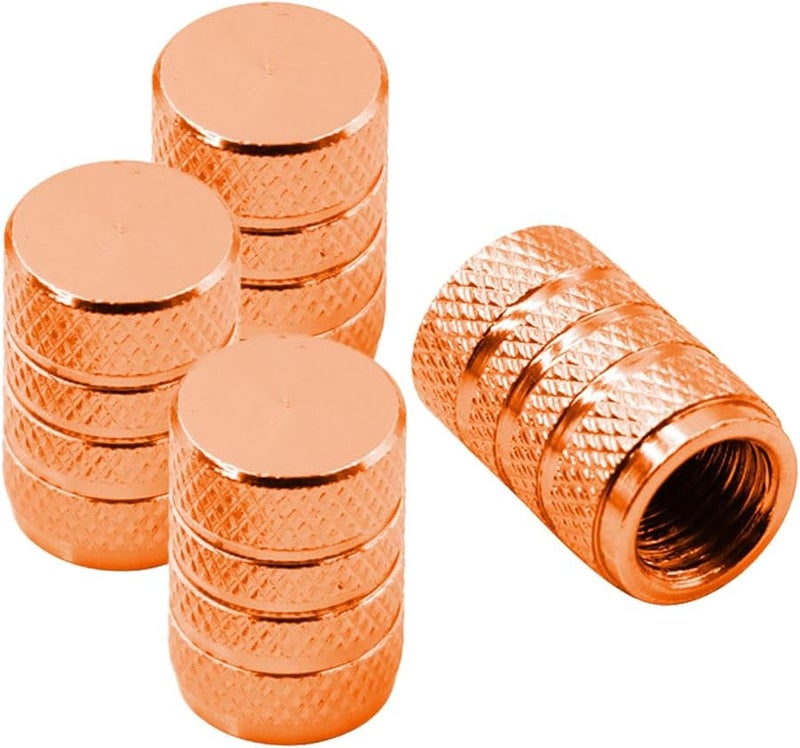 صمام إطار برتقالي مع حلقة مطاطية O، 4 قطع للدراجات والدراجات النارية - Image 2