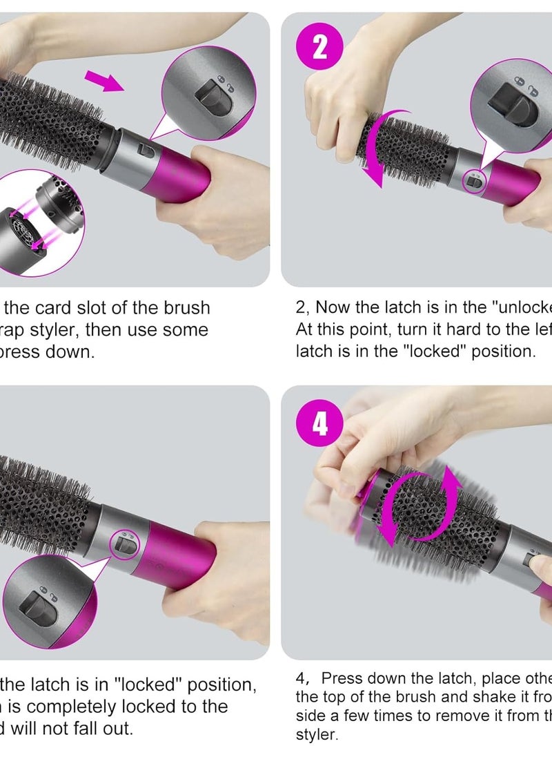 Odashen - Round Volumizing Brush for Dyson Airwrap Hair Styler Limp Flat Hair Volumizer Attachment Tool, Part No. 969489-01 970750-01 - Image 1