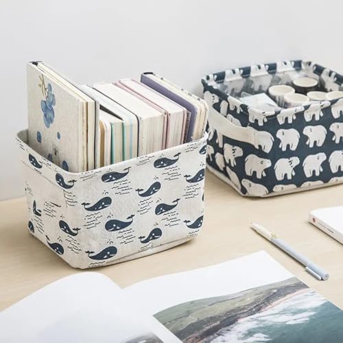 TASMAX Foldable Multipurpose Baskets - Clothes Storage Organizer Box Pack of 4 - Image 2