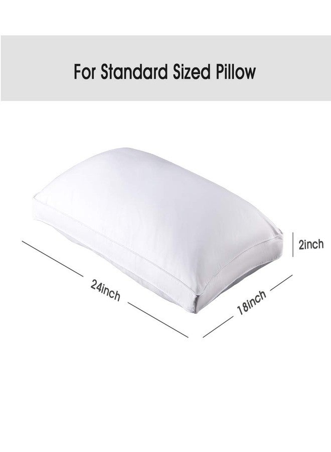 STONECREST Classic Home Decor, Inc STONECREST Gusseted Pillow Protector - 1 PC, Zipper Premium Gusset Pillow Encasement Covers(300tc Sateen-Gusset, Standard) - Image 5