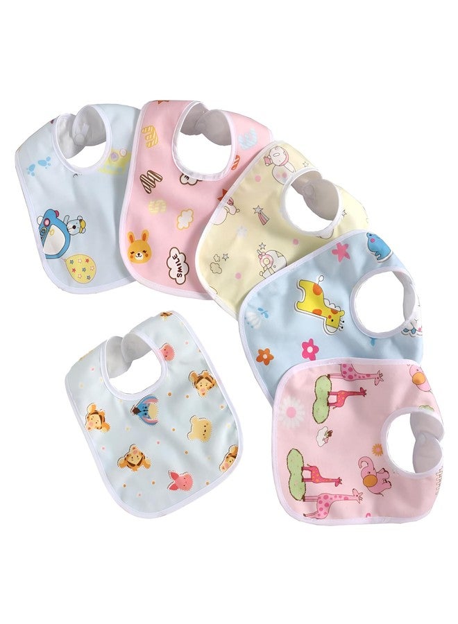 First Kick Fastdry Bibs - 6pcs Baby bibs for 6 to 12 months new born baby 0 to 6 months Water Resistant Bibs Soft cotton bib Infant Apron - Image 1