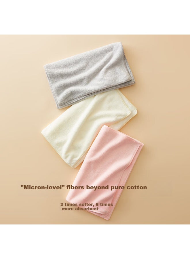 Hoyo Snow Velvet Antibacterial Towel For Bathing And Face Washing, Men And Women Quick-drying Towel Light Pink 35*75cm - Image 3
