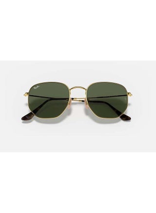 Unisex Hexagonal Flat Lens 100% UV Protected Sunglasses - RB3548 01 51 - Lens Size: 51 mm - Gold - view 4