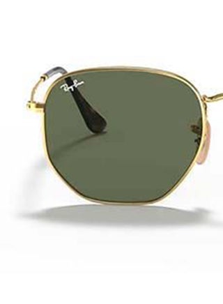 Unisex Hexagonal Flat Lens 100% UV Protected Sunglasses - RB3548 01 51 - Lens Size: 51 mm - Gold - view 5