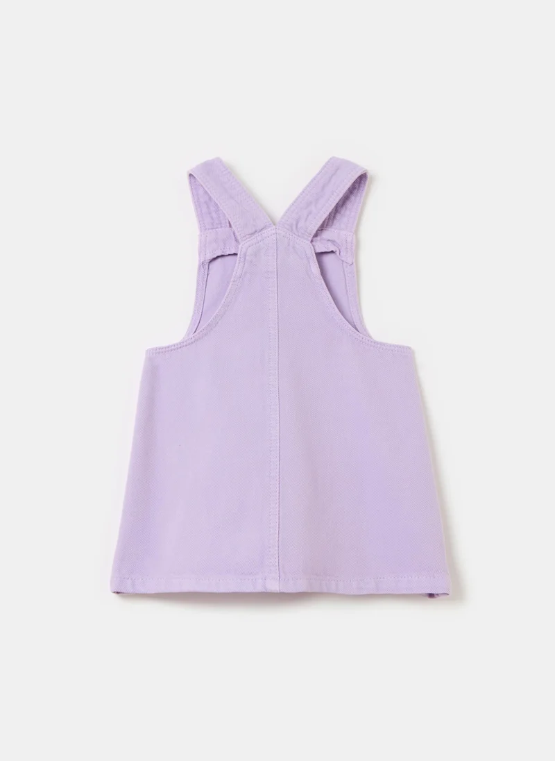 او في اس Denim pinafore with pockets
