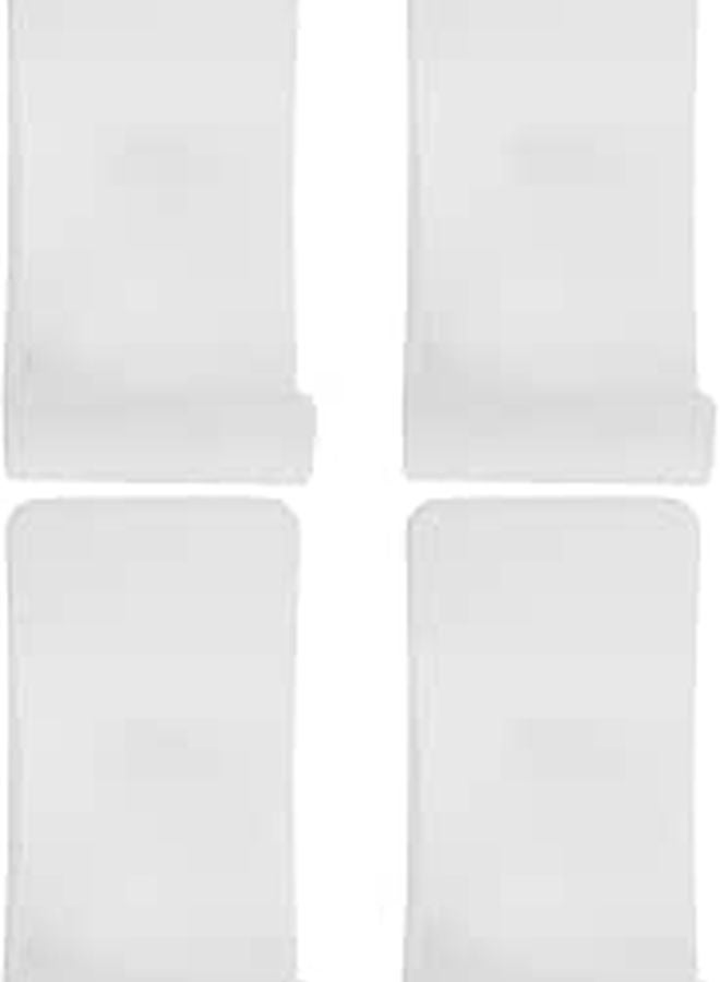 White Wall Mounted Kitchen Storage Rack And Garbage Bag Organizer 4pcs - Image 1