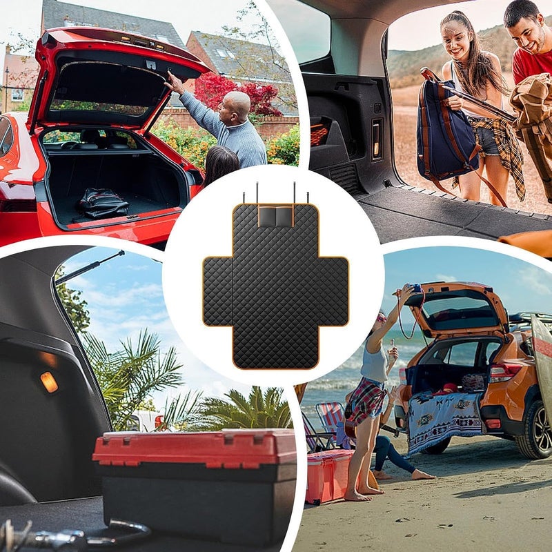 Cargo Liner, Heavy Duty, 169x175cm, Waterproof Dog Cargo Cover, Nonslip Dog Seat Cover with Bumpēr Flap Protector, Anti Slip, for Sedan, SUVs, Car, Automotive, Trucks, Travel - Image 5