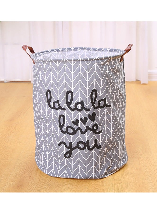 Dirty Clothes Storage Bin Laundry Torage Basket Printed Laundry Basket Laundry Hamper Bag Washing Bin Clothes Bag Collapsible Laundry Basket Collapsible Waterproof Clothes Hamper - Image 1