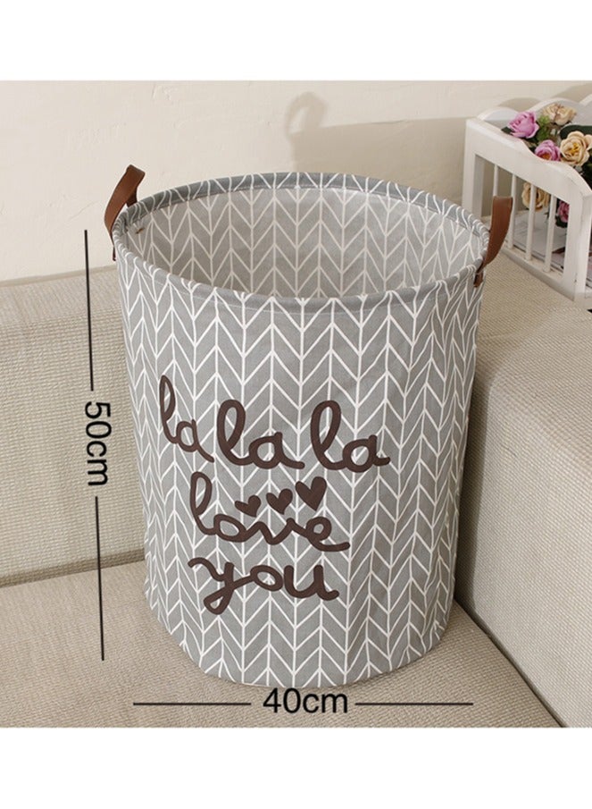 Dirty Clothes Storage Bin Laundry Torage Basket Printed Laundry Basket Laundry Hamper Bag Washing Bin Clothes Bag Collapsible Laundry Basket Collapsible Waterproof Clothes Hamper - Image 2
