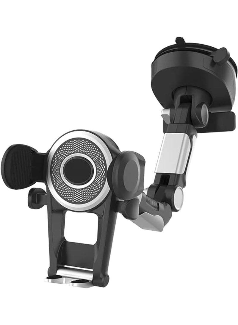 حامل موبايل للسيارة ، شفط فائق ومستقر ، حامل هاتف خليوي عالمي بدون استخدام اليدين للوحة القيادة للسيارة الزجاج الأمامي حامل السيارة لأجهزة iPhone و Samsung وجميع الهواتف الذكية والسيارات - Image 4