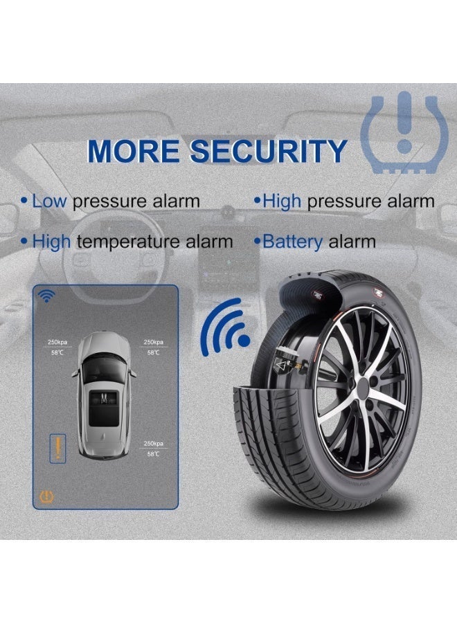 استبدال جهاز استشعار TPMS لشيفروليه GMC كاديلاك بويك ، نظام مراقبة ضغط الإطارات 433MHz OE # 13598773 (4PCS) - Image 4