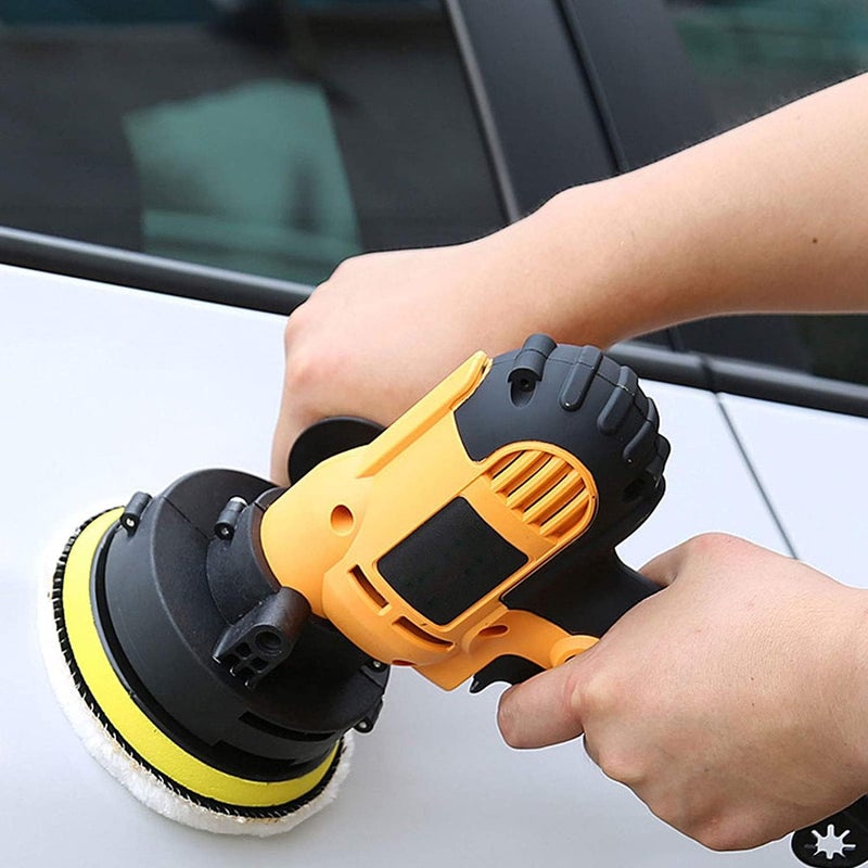 WEMART Polishing Machine Kit, 700W Buffer Polisher With Detachable Polishing Pad, Home Diy Waxing Polishing Sponge Pads Kit For Car Sanding Polishing Waxing Sealing Glaze - 600-3713Rpm - Image 2