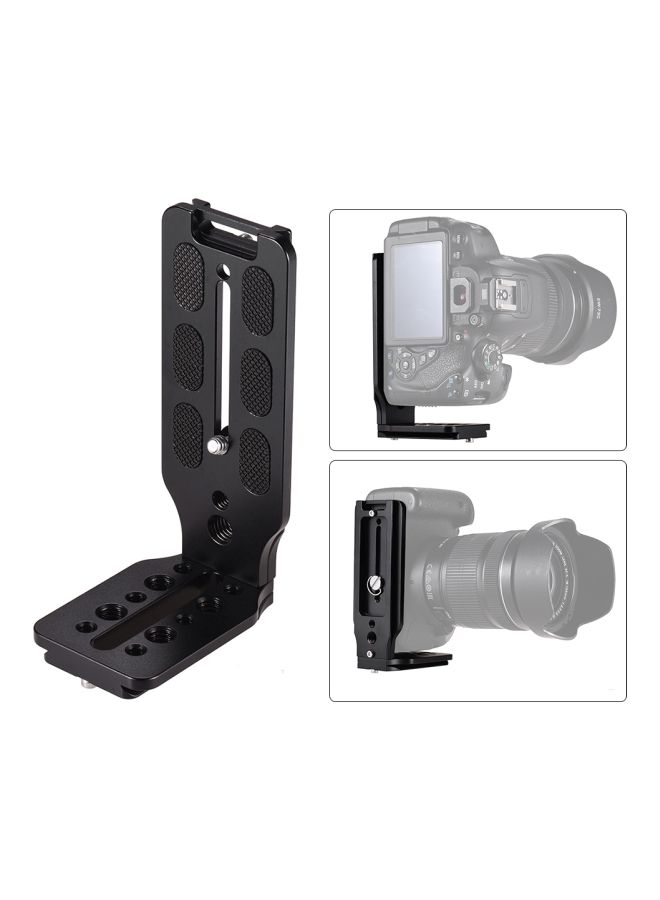 NIBEMINENT L-Shaped Quick Release Plate For Canon/Nikon/Sony/DSLR Camera/Zhiyun Crane 2/3/Moza AIR/Feiyu A2000/AK2000/AK4000 Black  - Image 4
