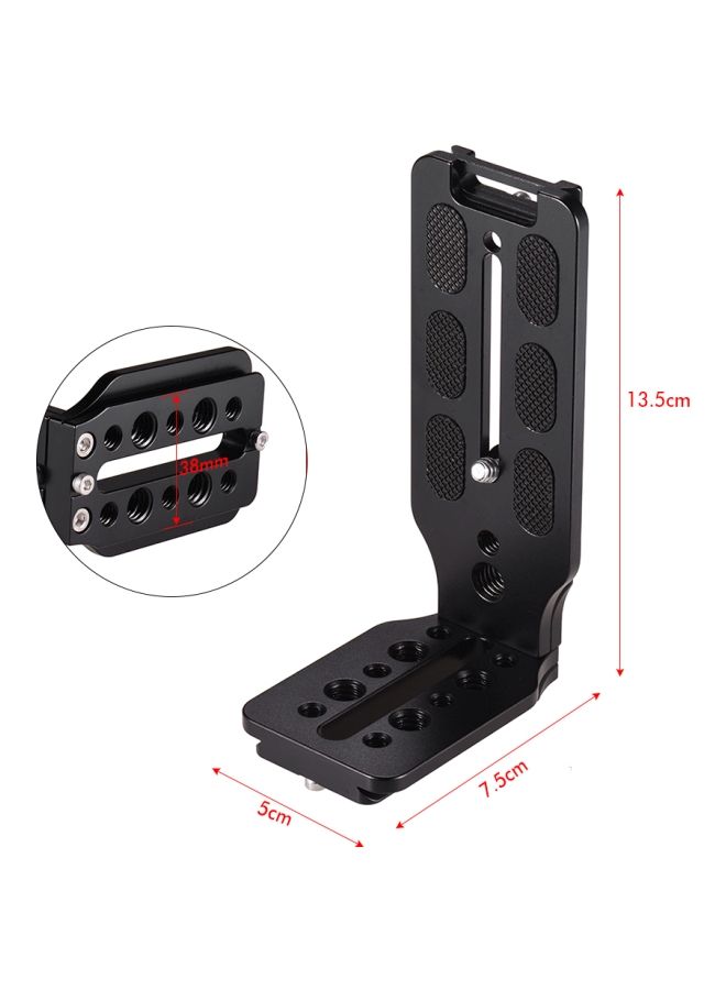 NIBEMINENT L-Shaped Quick Release Plate For Canon/Nikon/Sony/DSLR Camera/Zhiyun Crane 2/3/Moza AIR/Feiyu A2000/AK2000/AK4000 Black  - Image 3