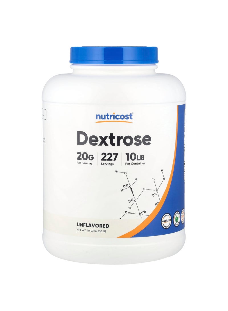 Nutricost Dextrose, Unflavored, 10 lb (4,536 g)