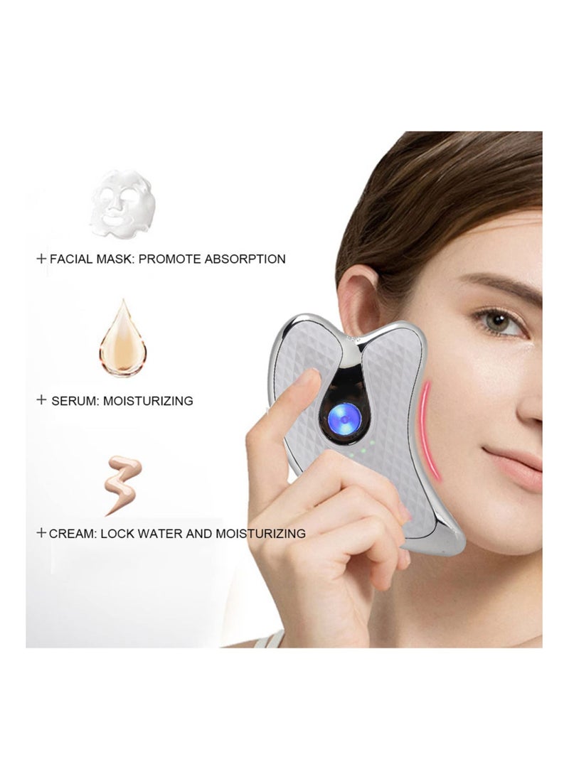 KASTWAVE - KASTWAVE Gua Sha Tools Face Scraping Massager, Electric Gua Sha Plate, Facial Scraping Plate, Beauty Scraping Instrument for Face Neck Body - Image 1