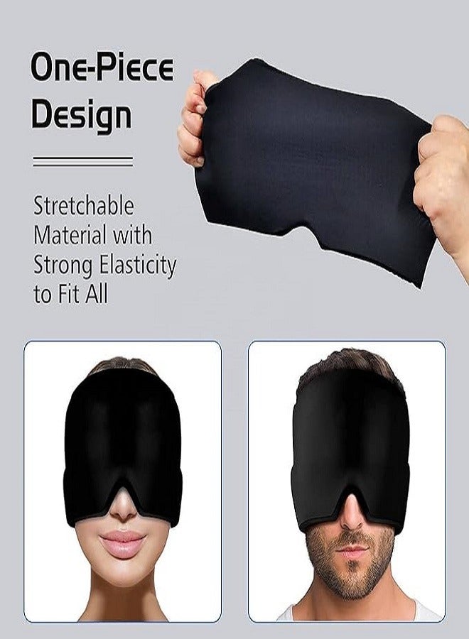 Generic Migraine Relief Hat Ice Head Wrap Headache Relief Cap for Puffy Eyes Tension Sinus Stress Relief  - Image 2