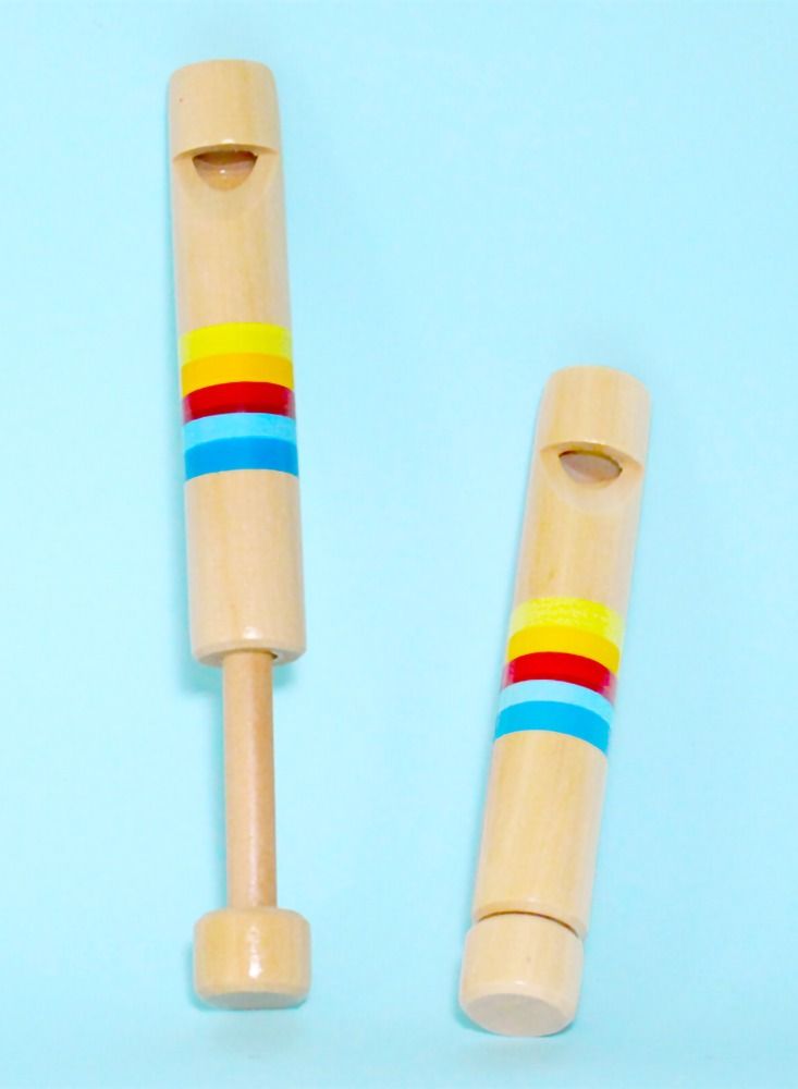 Y&D 2pcs Wood Slide Whistle Toy Noise Makers for Kids Bag Stuffers, School Prizes - Image 4