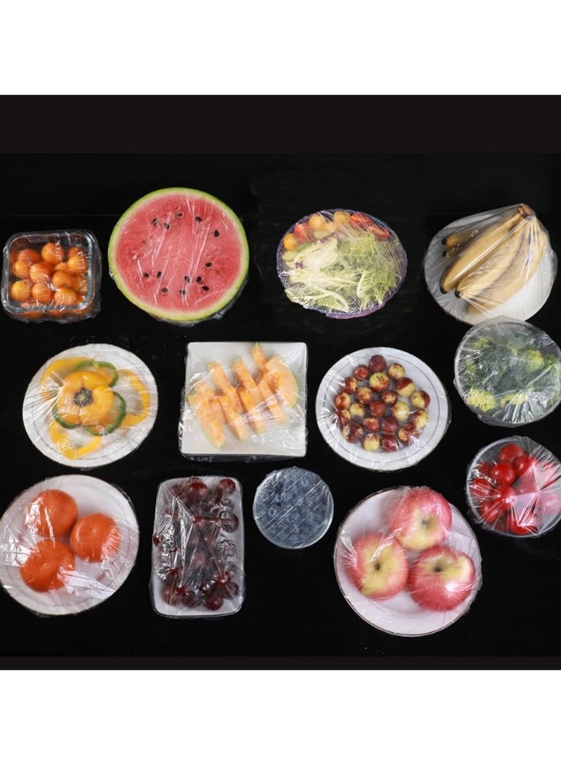 Generic 100 Pieces Flexible Plastic Lids for Food, Dish, and Fruit Storage - Reusable, Clear, Versatile Lids - Practical Alternative to Foil and Nylon - Image 4