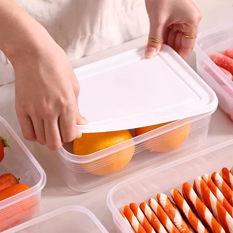 20pcs (10pcs Containers And 10pcs Lids) Freezer Fresh Box Set. Storage Containers. Featuring Flip-Top Design. Leak-Proof Stackable Food-Grade Polypropylene Sealed Boxes. Ideal for Storing Grains, Meats - Image 5