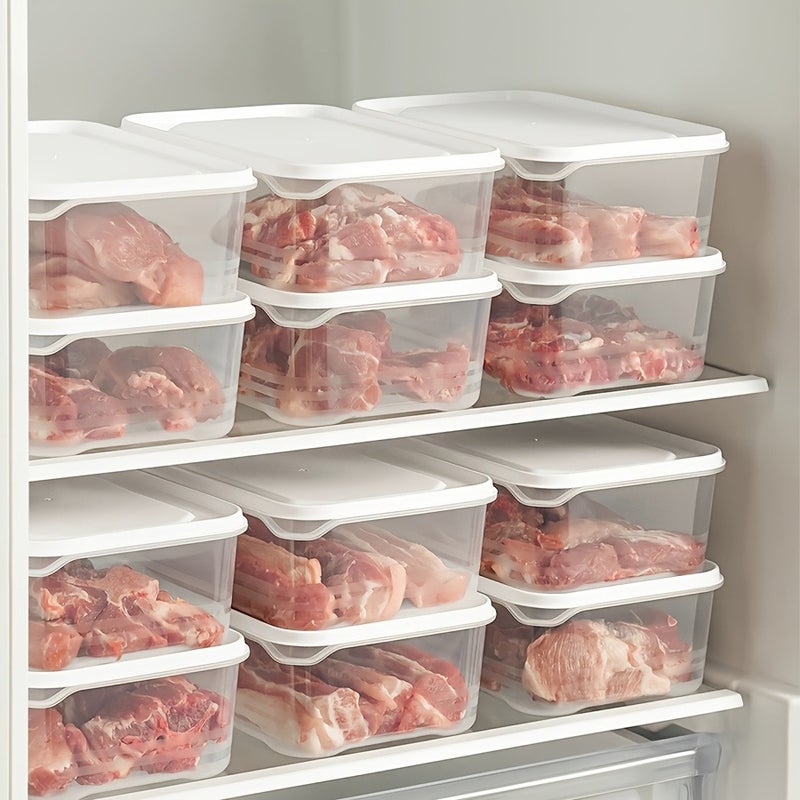 20pcs (10pcs Containers And 10pcs Lids) Freezer Fresh Box Set. Storage Containers. Featuring Flip-Top Design. Leak-Proof Stackable Food-Grade Polypropylene Sealed Boxes. Ideal for Storing Grains, Meats - Image 2