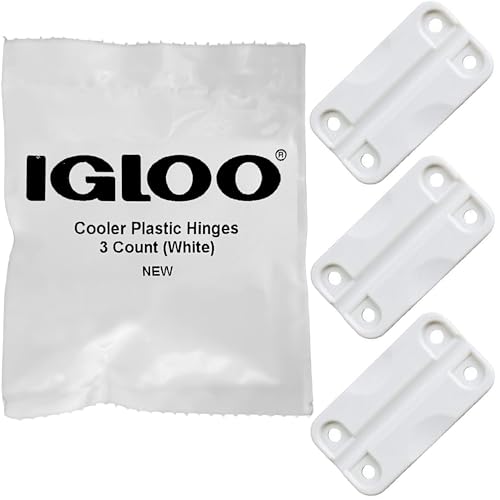 Igloo Cooler Plastic Hinges for Ice Chests (Set of 3) - Made in the USA - Standard Size - Contains UV Inhibitors - Image 1