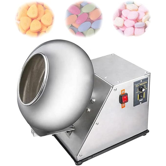 ELECTRIC SUGAR COATING MACHINE 2-5KG/H CANDY COATER MACHINE CHOCOLATE COATING POLISHING MACHINE COATER SUGAR BALL COATING DRYING MACHINE FOR PHARMACEUTICAL AND FOOD INDUSTRIES, - Image 4